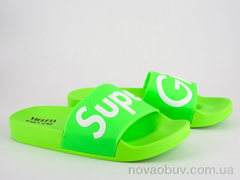 Шльопанці Violeta 8-305 green