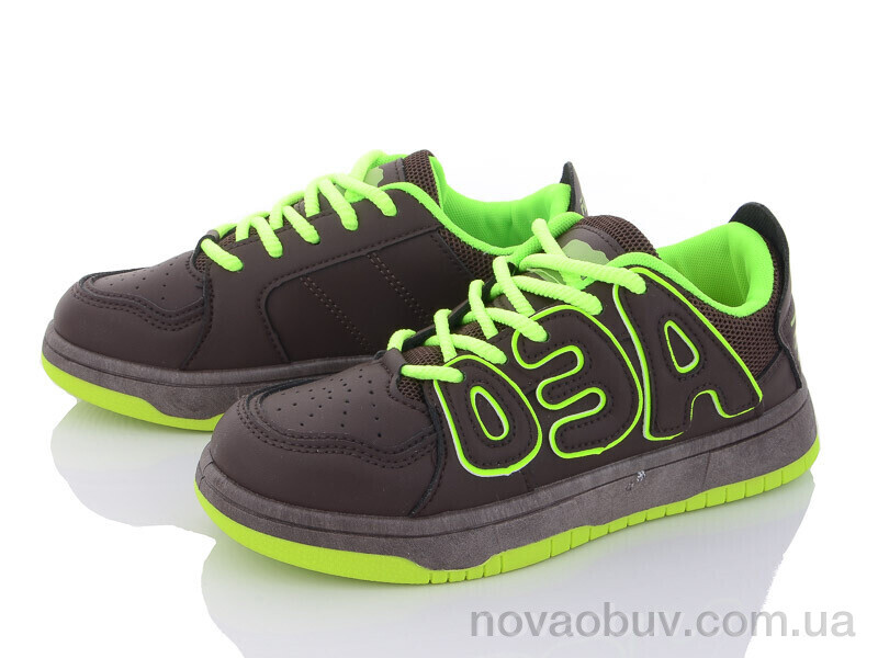 Кросівки Violeta 182-28 coffee-green