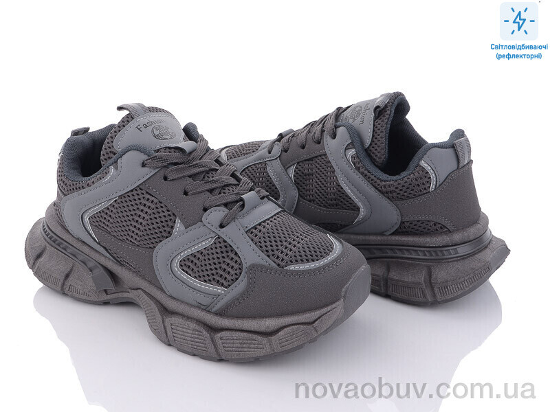 Кросівки Violeta 136-25 grey світловідбивач