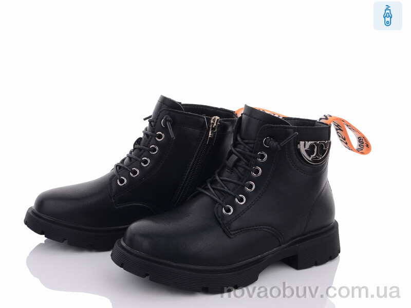 Черевики Violeta Y106(7603) black-orange