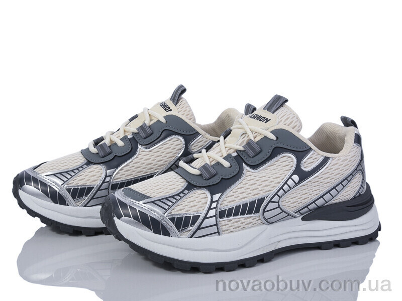 Кросівки Violeta 176-34(B0682) beige-grey