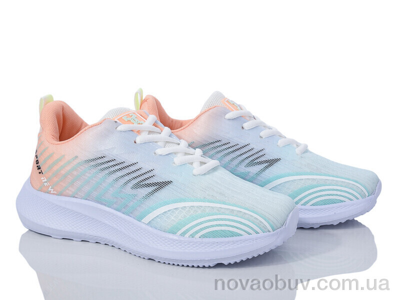 Кросівки Violeta 182-36 white-orange-blue