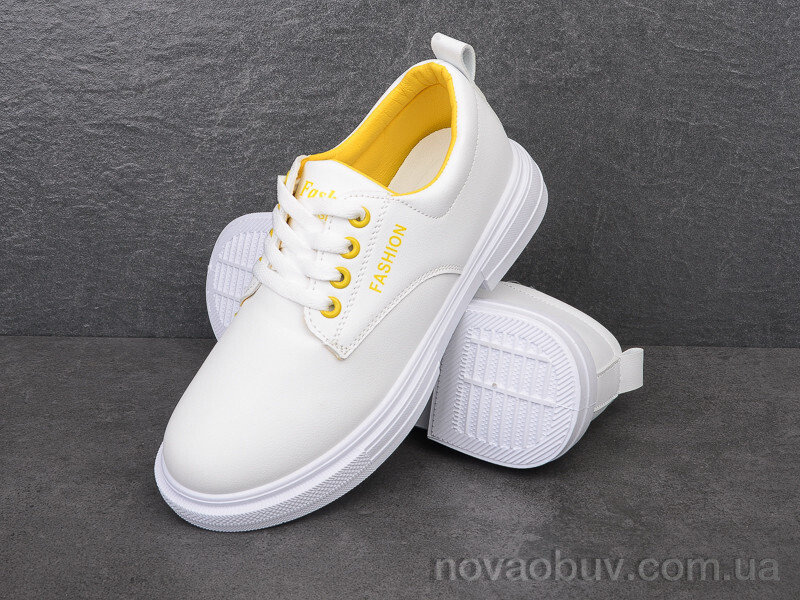 Туфлі Violeta 169-13 white-yellow