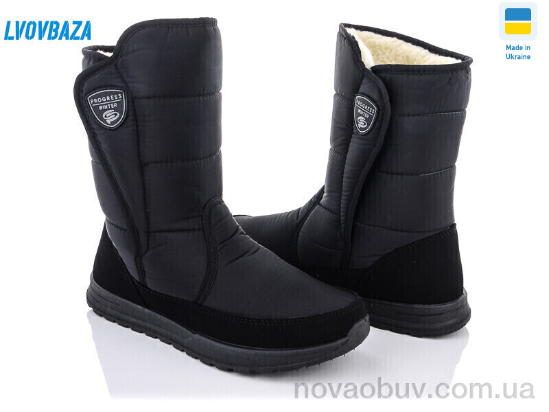 Дутики Lvovbaza Progress 4234 чорний