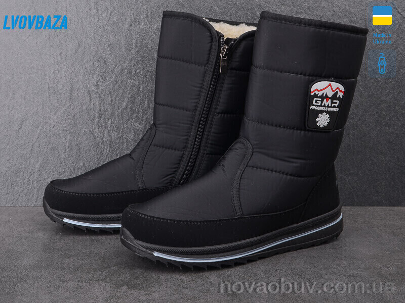 Дутики Lvovbaza Progress 3117 чорний