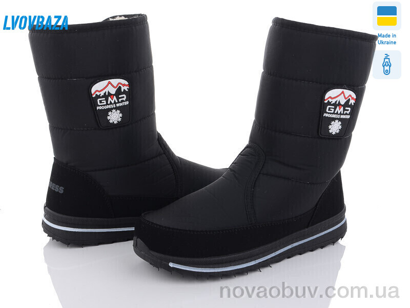 Дутики Lvovbaza Progress 3117 чорний