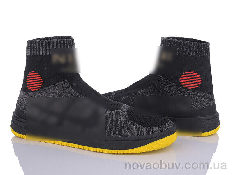 Кросівки Obuvok 1896 black-yellow