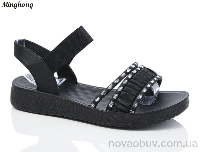 Босоніжки Minghong 7720-38 black масажка