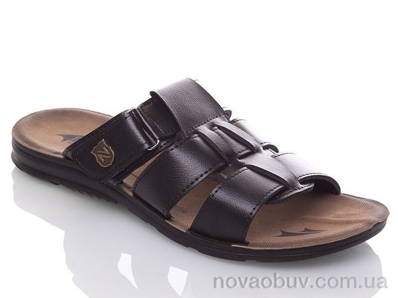 Шльопанці DeMur MK2026-2-6850 black-brown