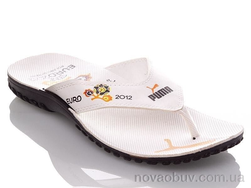 Шльопанці DeMur MP white-orange V