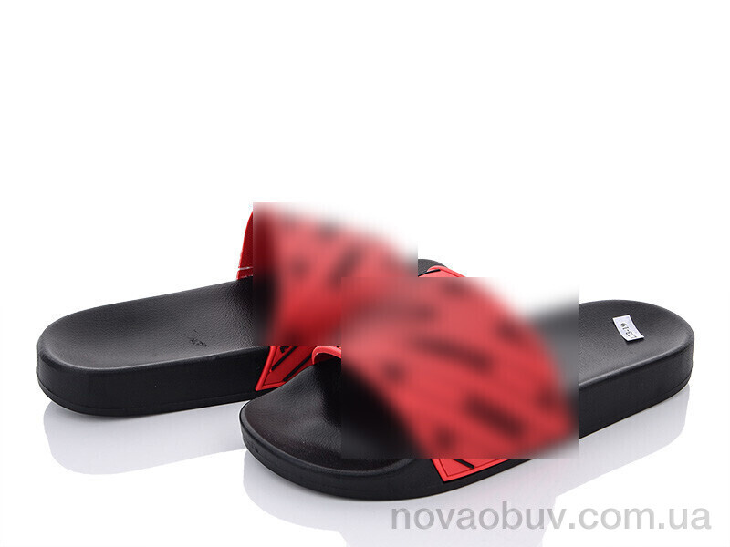 Шльопанці Violeta Q115-L33-19 black-red
