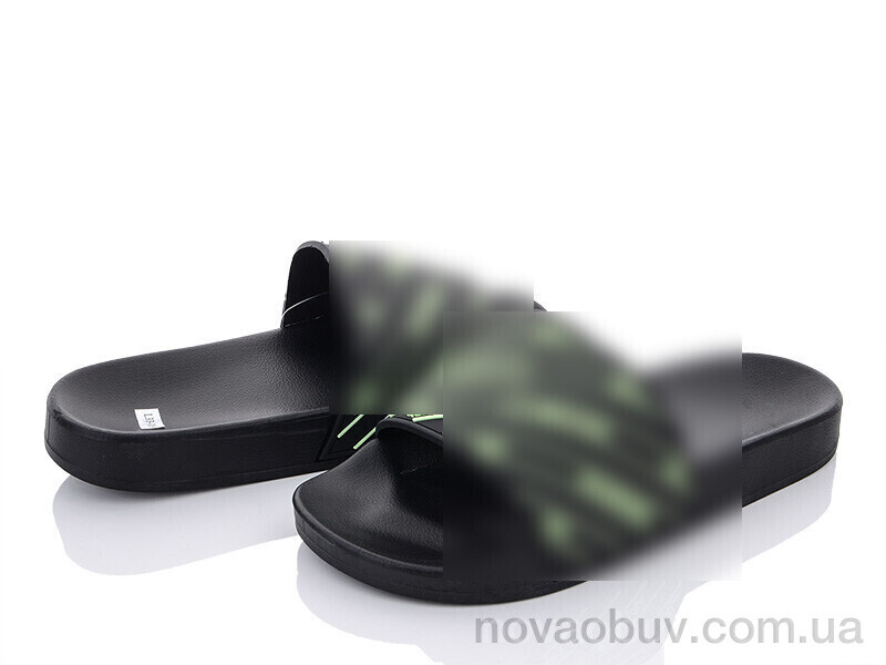 Шльопанці Violeta Q115-L33-18 black-green