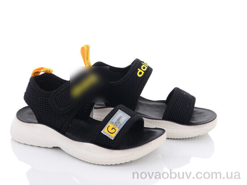 Сандалі Violeta DL46(B16) black-yellow