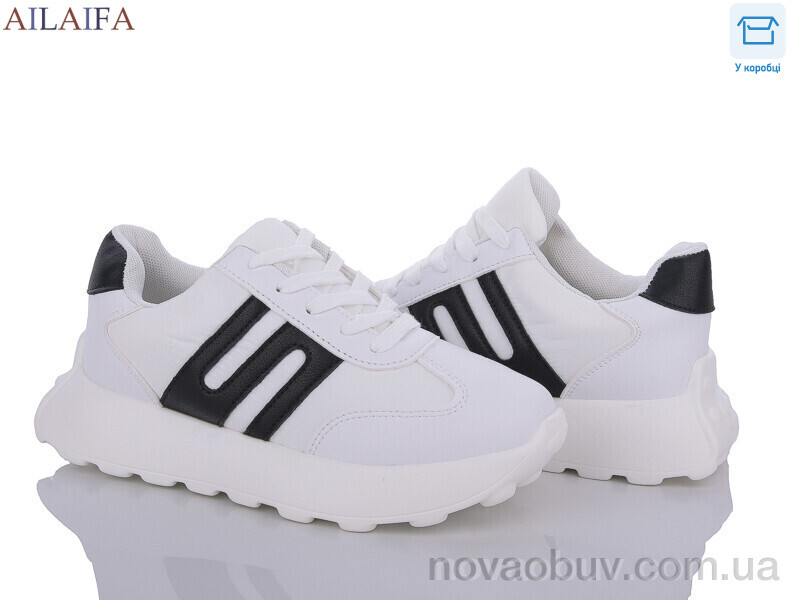 Кросівки Ailaifa 2391 white-black піна