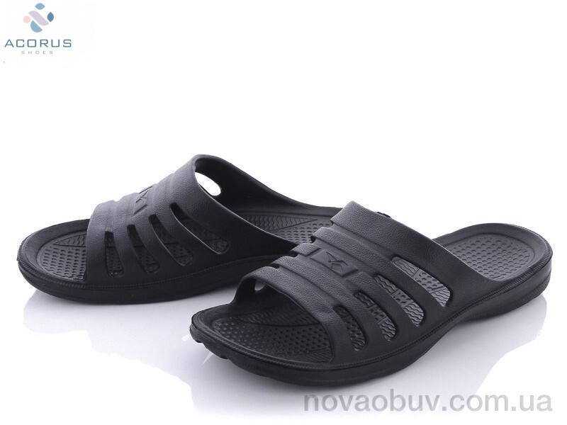 Шльопанці Acorus Краб М black