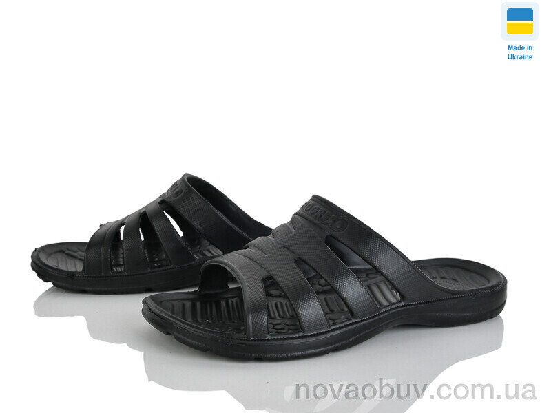 Шльопанці Rai shoes Краб новий чорний