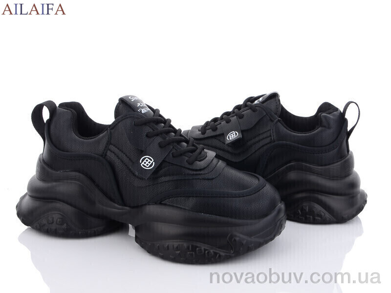 Кросівки Ailaifa 8112 all black піна