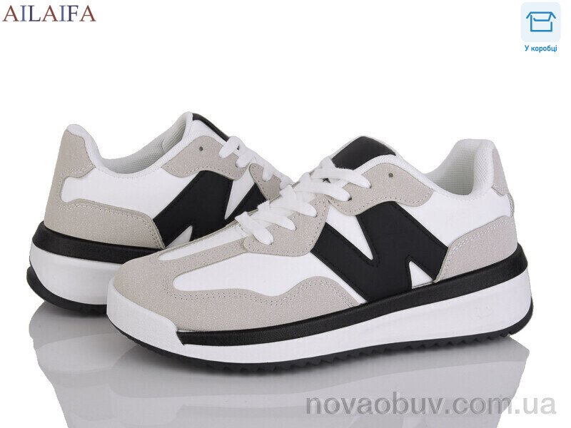 Кросівки Ailaifa NR011 white-black