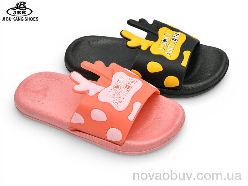 Шльопанці Jibukang 01-758 black-pink mix