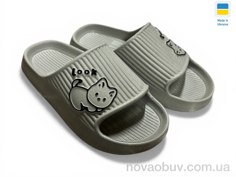 Шльопанці Rai shoes 104 сірий
