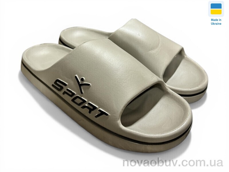 Шльопанці Rai shoes 403 бежевий