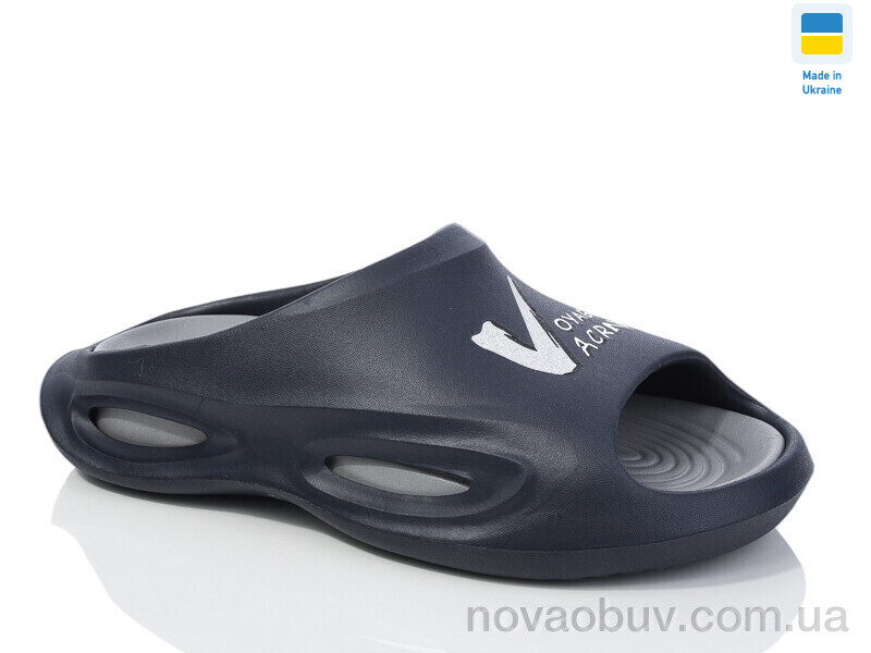 Шльопанці Lot Shoes N135 т.синій-св.сірий