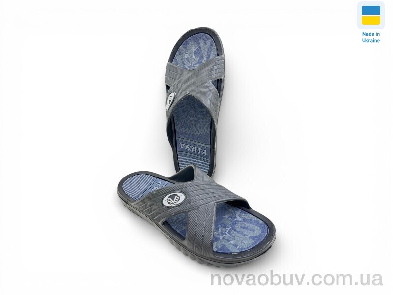 Шльопанці Rai shoes 12X сіро-синій