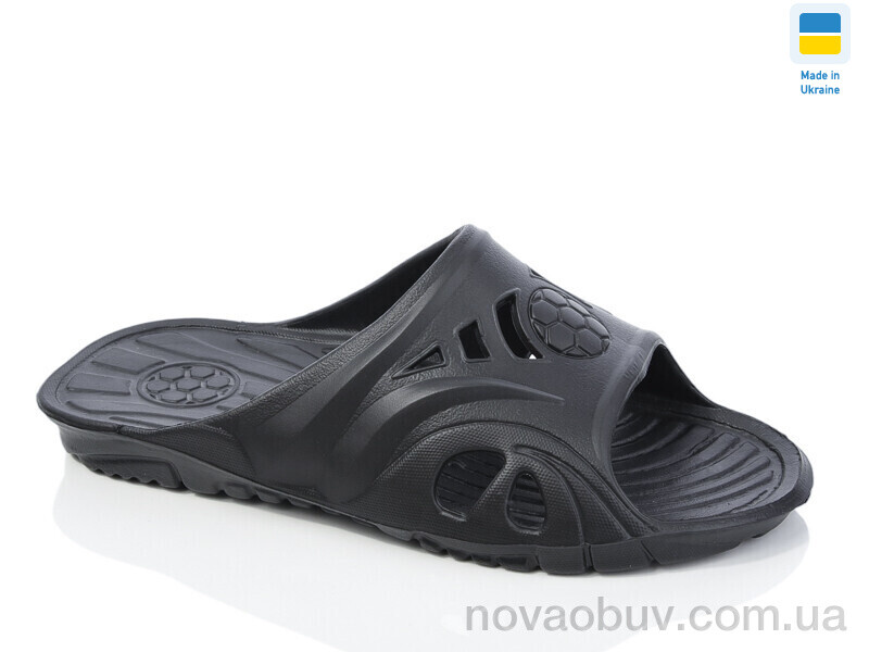 Шльопанці Lot Shoes М'яч чорний