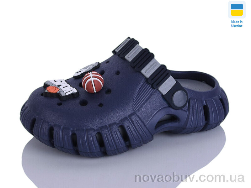 Крокси Lot Shoes 012 т.синій-св.сірий