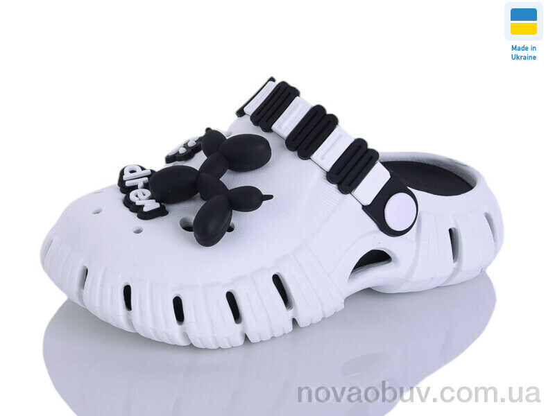 Крокси Lot Shoes 012 біло-чорний