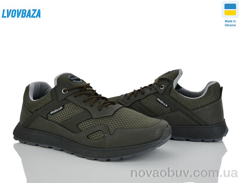 Кросівки Lvovbaza Paolla Sport 2-3713 хакі сітка