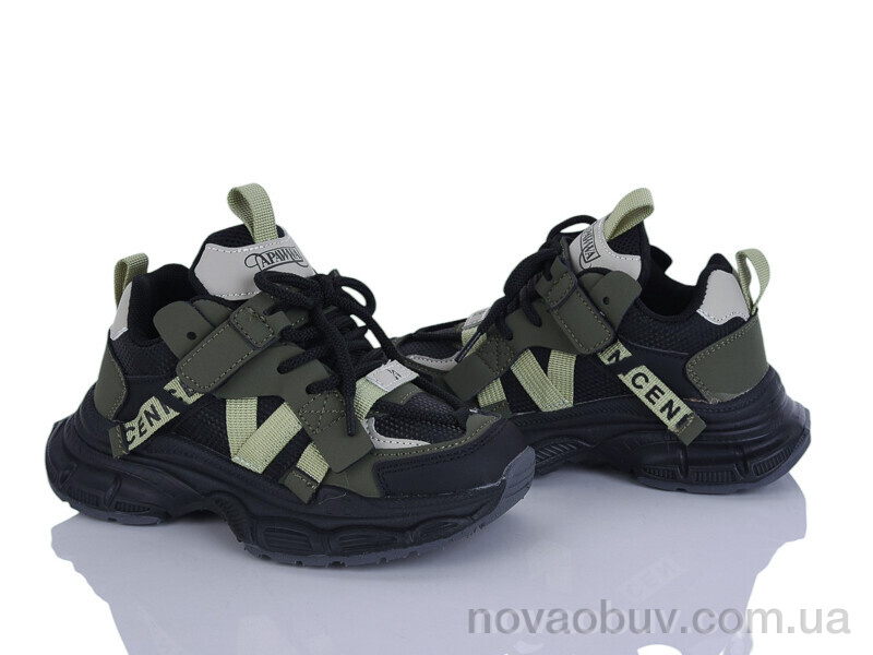 Кросівки Clibee-ShoSho G574-1 black-khaki