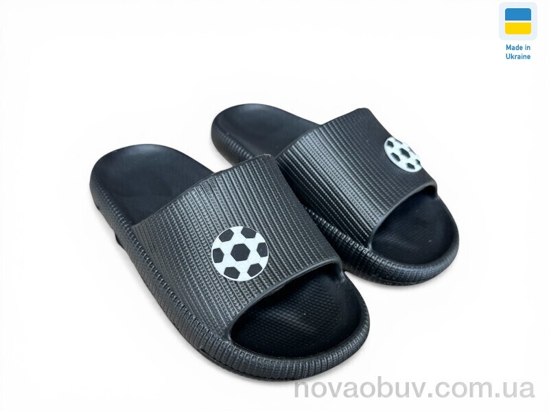 Шльопанці Rai shoes 022 мяч чорний