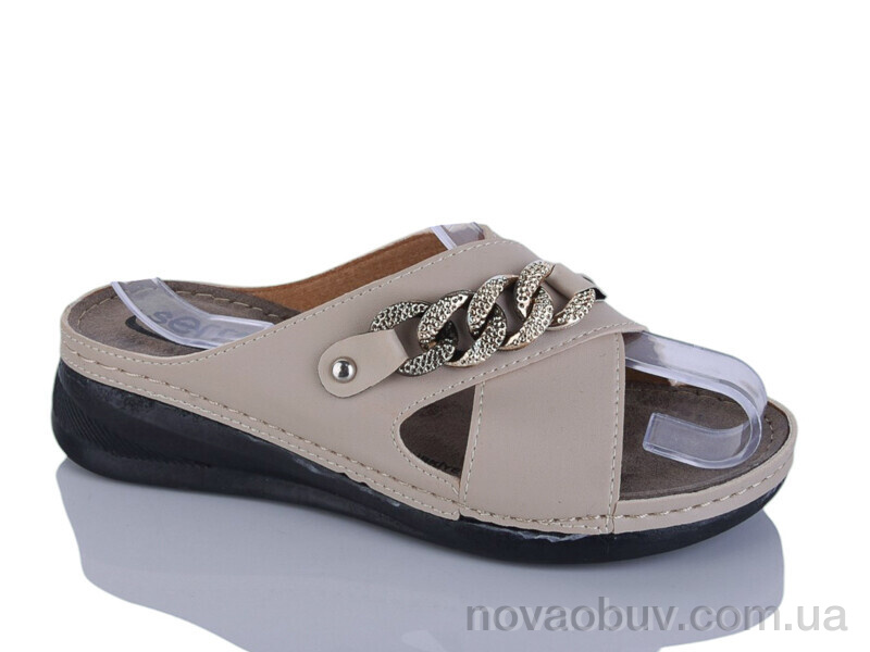 Шльопанці DeMur 63001-3 beige