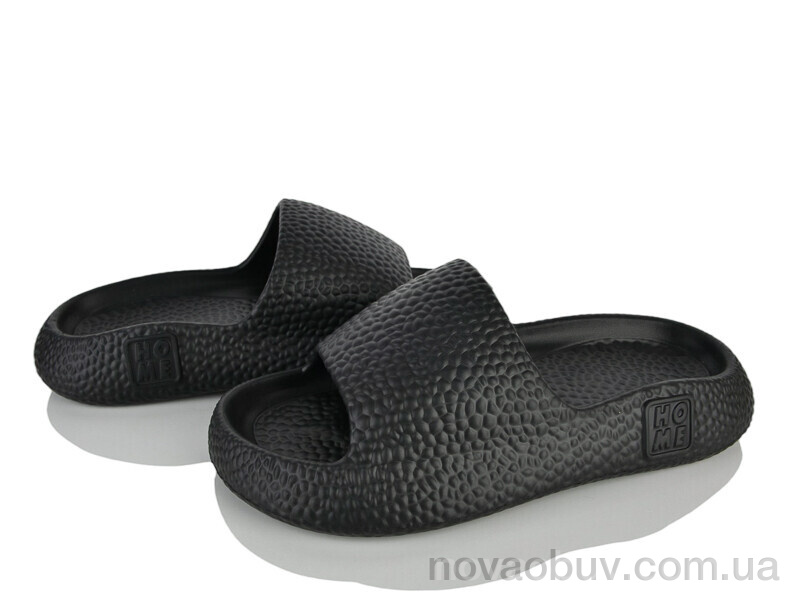 Шльопанці Захар-Gold T2023-8 black піна