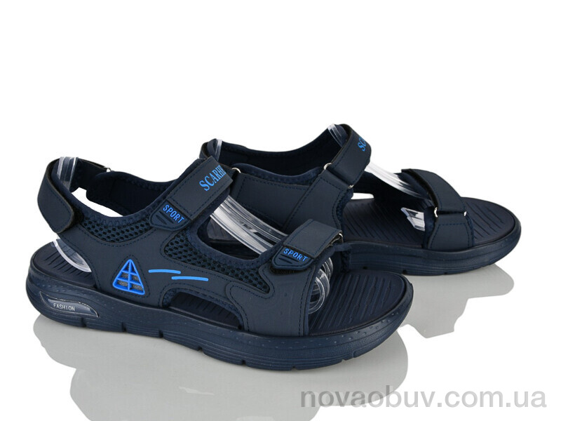 Сандалі Захар-Gold 07521 navy піна