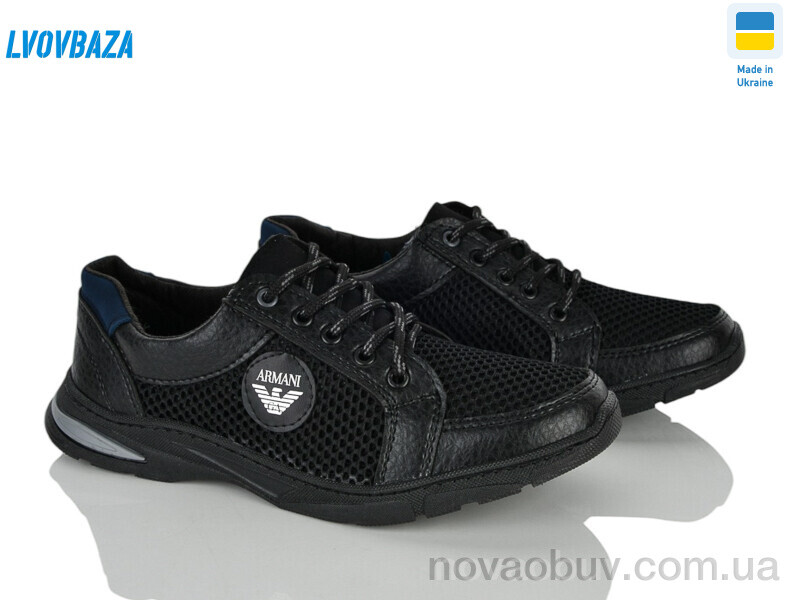 Кросівки Lvovbaza Ankor 16-1 сітка чорний