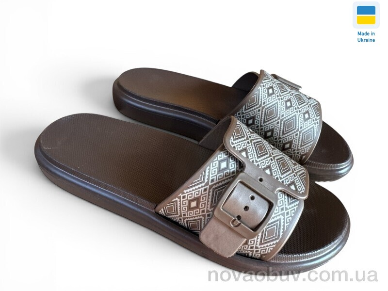 Шльопанці Rai shoes DS843 шоколад