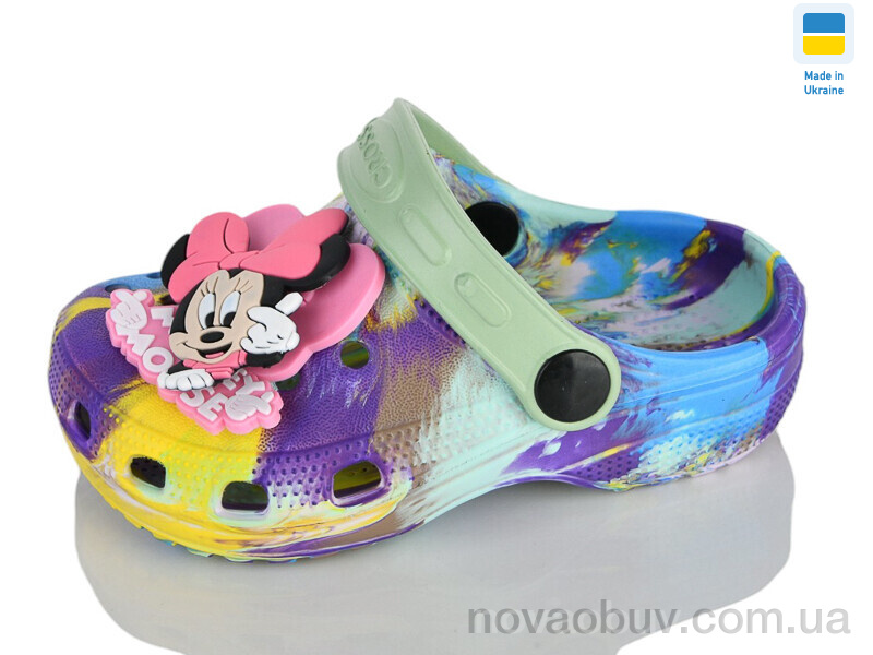 Крокси Lot Shoes H3 кд папуга фіолетово-мятний