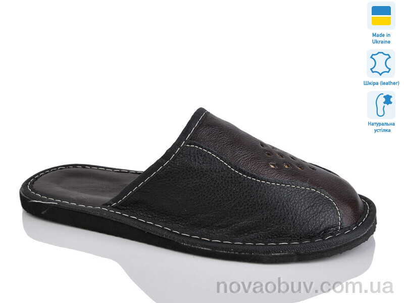 Капці Lot Shoes Кімнатні закриті коричневий