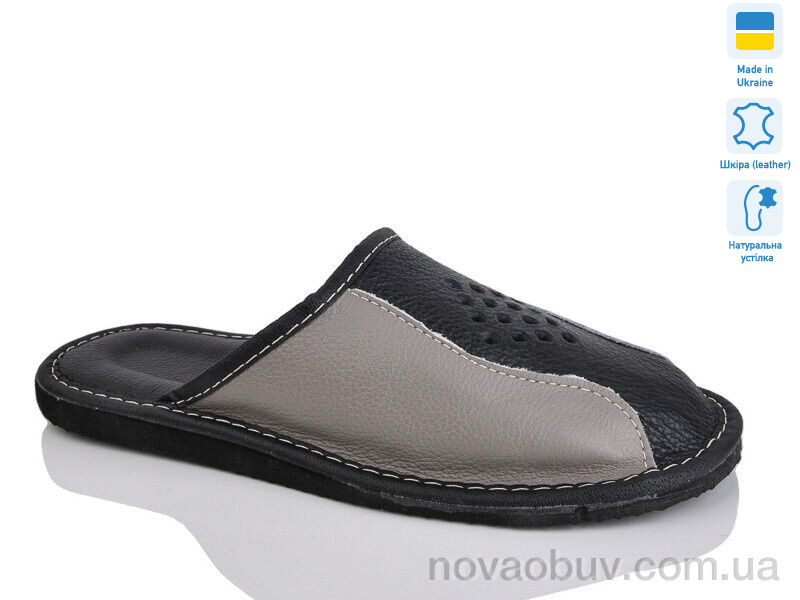 Капці Lot Shoes Кімнатні закриті чорний