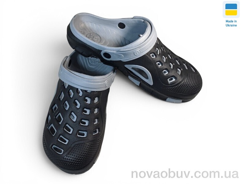 Крокси Rai shoes 308 чорно-сірий