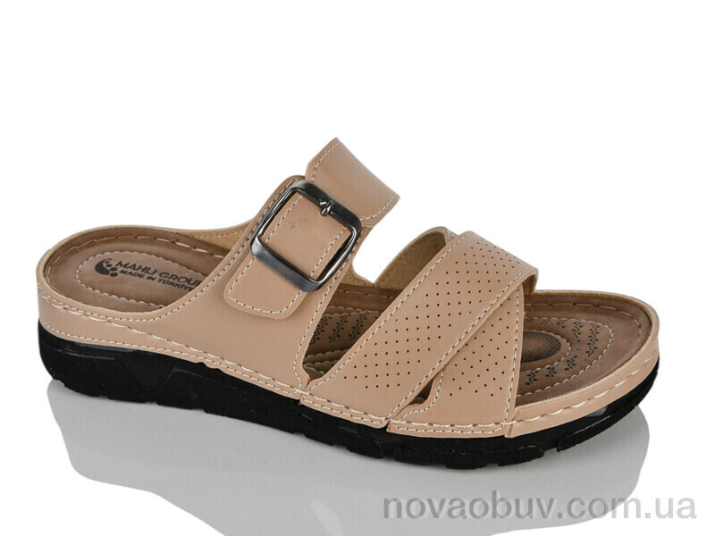 Шльопанці Lot Shoes 002 мокко шкіра