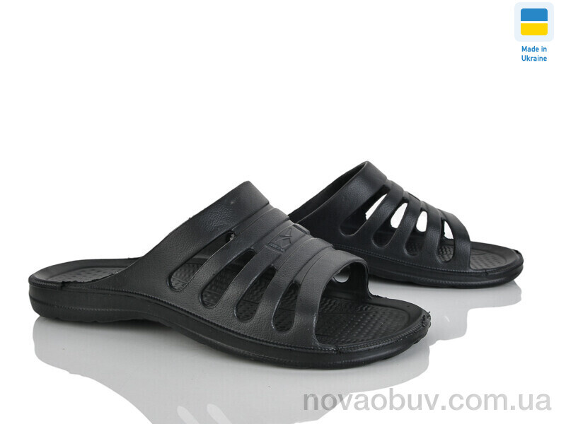 Шльопанці Rai shoes Краб 207 чорний