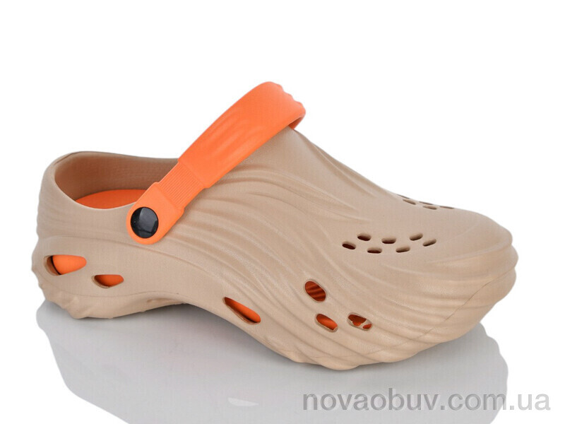 Крокси Violeta A101 khaki-orange