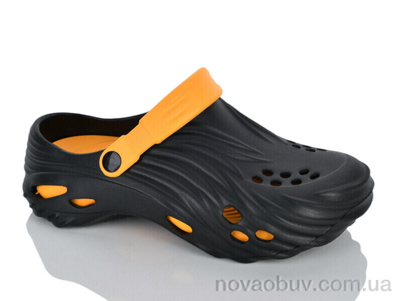 Крокси Violeta A101 black-yellow