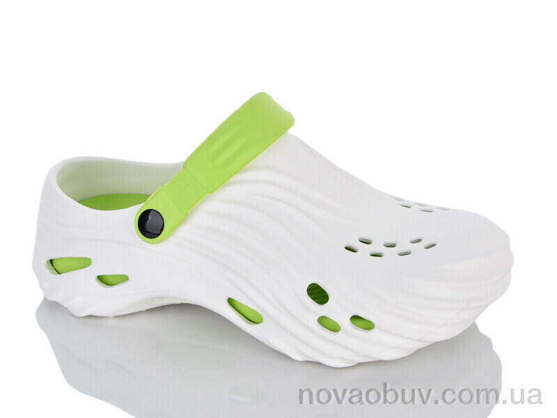 Крокси Violeta A101 white-green