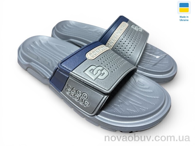Шльопанці Rai shoes 704 сірий