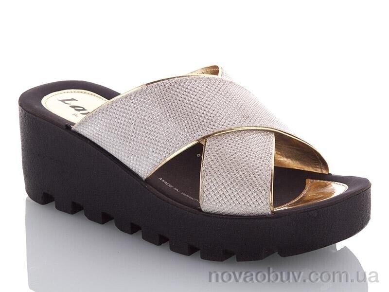 Шльопанці DeMur W26-W777-19 white-gold