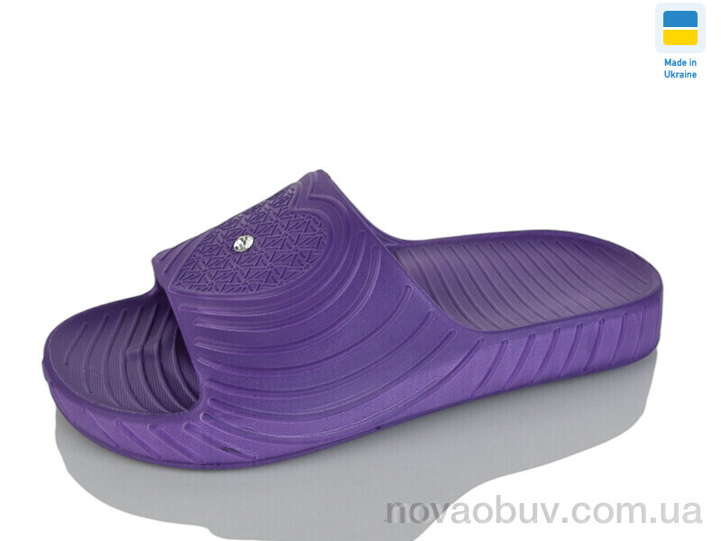 Шльопанці Lot Shoes Сердечко фіолетовий